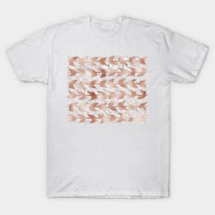 Rose gold vines on marble T-Shirt